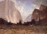 Thomas Hill Bridal Vell Falls,Yosemite oil painting reproduction